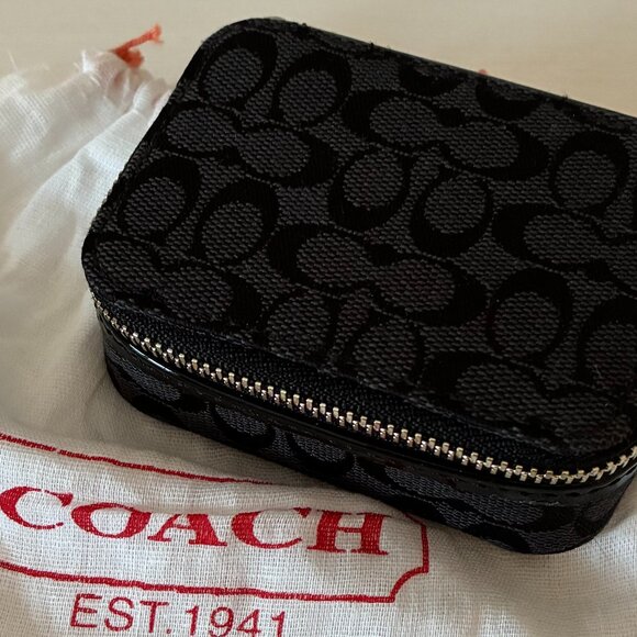 Black Coach Pill Container - EUC - Picture 5 of 7